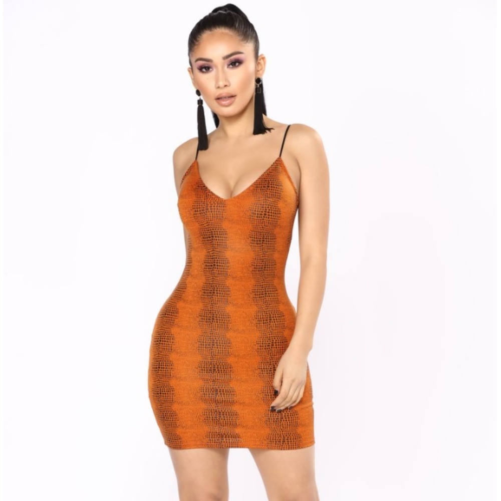 Snake Mini Dress